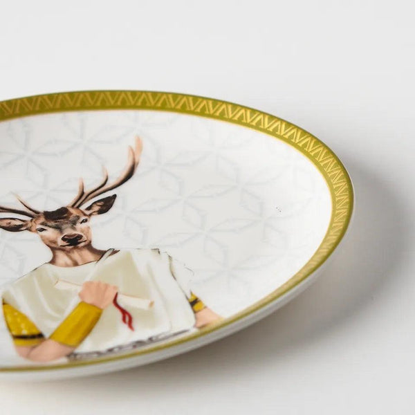 Roman 21 Cm Porcelain Boat Plate - Vitelli Design Studio UAE