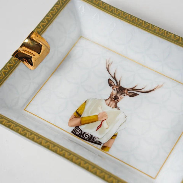 Roman Porcelain Ashtray - Vitelli Design Studio UAE