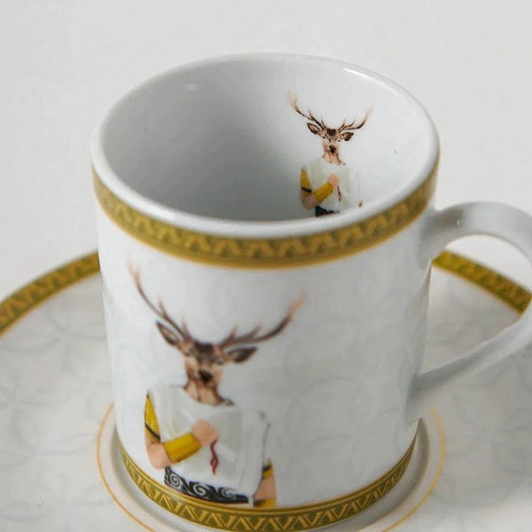Roman Porcelain Turkish Coffee Cup - Vitelli Design Studio UAE