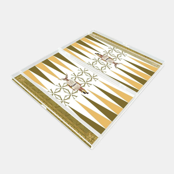 Roman Acrylic Backgammon - Vitelli Design Studio UAE