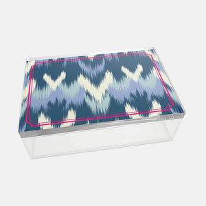 Ikad Collection Blue 18x12 Acrylic Jar - Vitelli Design Studio UAE