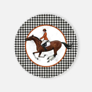 Equestrian Orange Jacket Marble Serving Plate - Vitelli Design Studio UAE