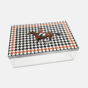 Equestrian Orange Jacket 18x12 Acrylic Jar - Vitelli Design Studio UAE