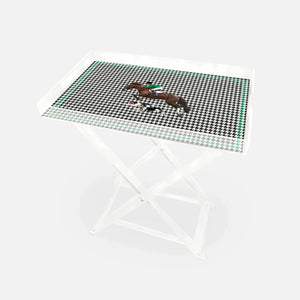 Equestrian Green Jacket 60x40 Acrylic Coffee Table - Vitelli Design Studio UAE
